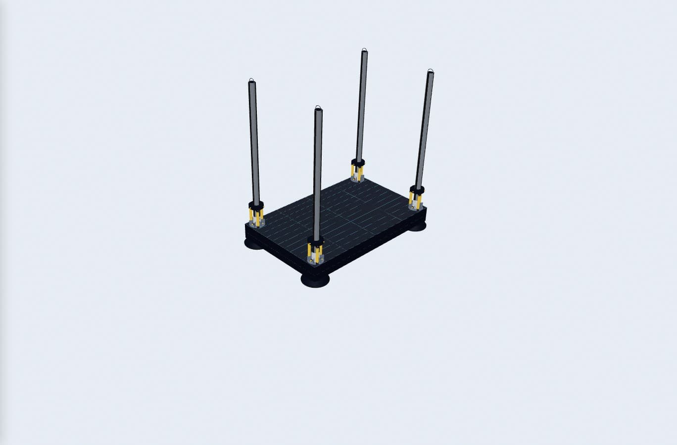 M-JUB 24×15 (Standard), exact renderer preview; 24 by 15 metre envelope