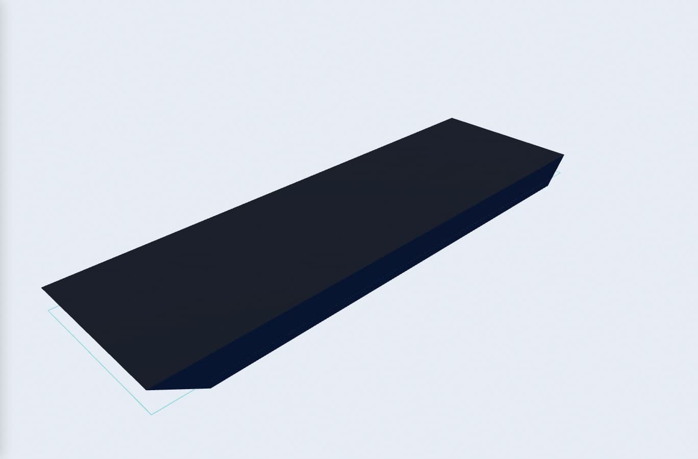 OP-Barge 80×24 (Heavy Offshore), exact renderer preview; 80 by 24 metre envelope